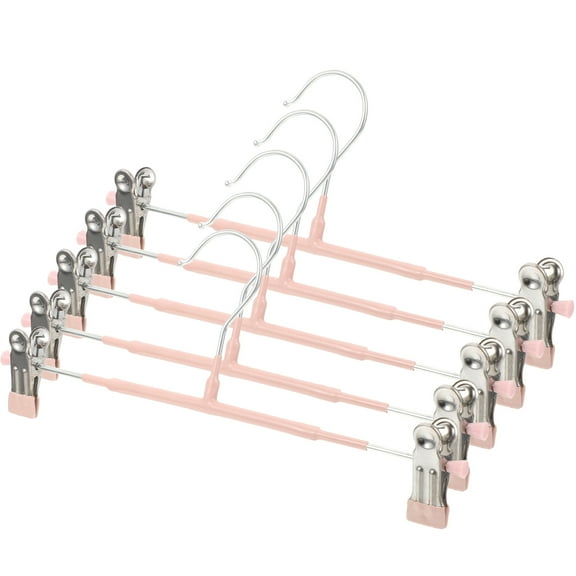 5 Pcs Double Clip Skirt Pants Hanger Coat Hangers Home Supply Hanger for Jeans Skirt Hanger Kid Hangers Baby