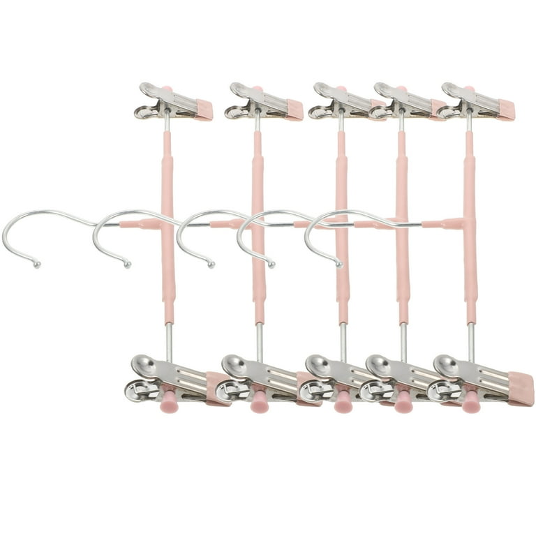Pcs Double Clip Skirt Pants Hanger Hangers Clothes with Clips