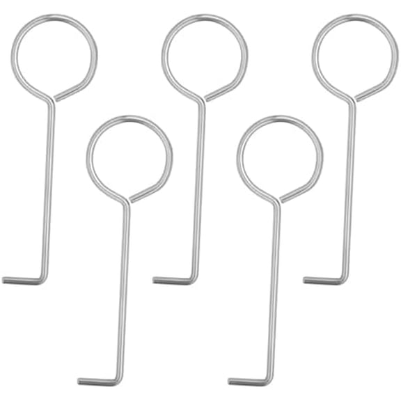 5 Pcs Drain Key Lifting Hooks, Drain Cleaning Hook Stainless Steel Drain Grate Puller Lift Out Key for Easy Shower Drain Cleaning Wetroom Daily Clean$$Tools & Hardware Other