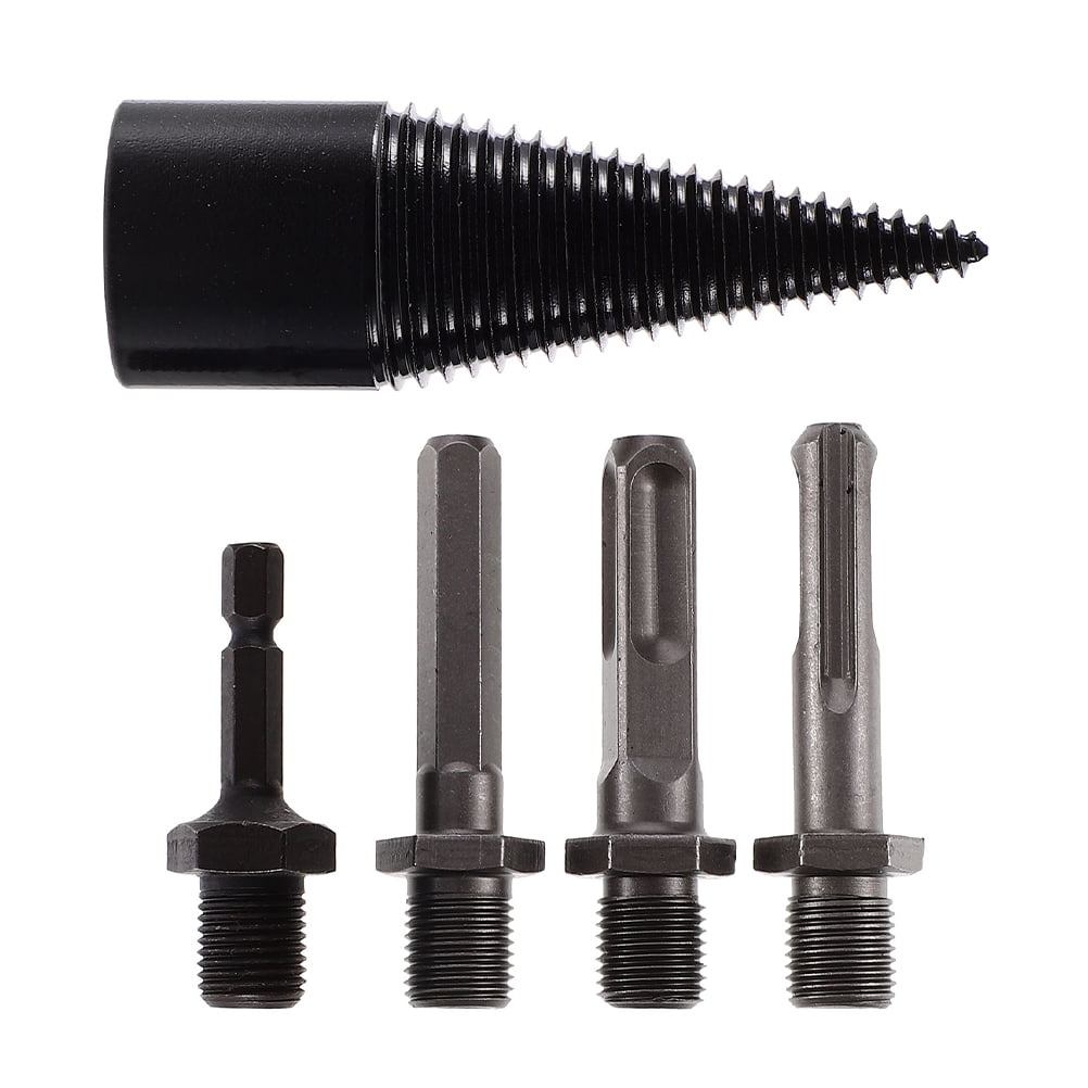 Split Blade Bit 5 Pcs Drill Bits Log Splitting Drill Bit Firewood Splitting Bit Heavy ...