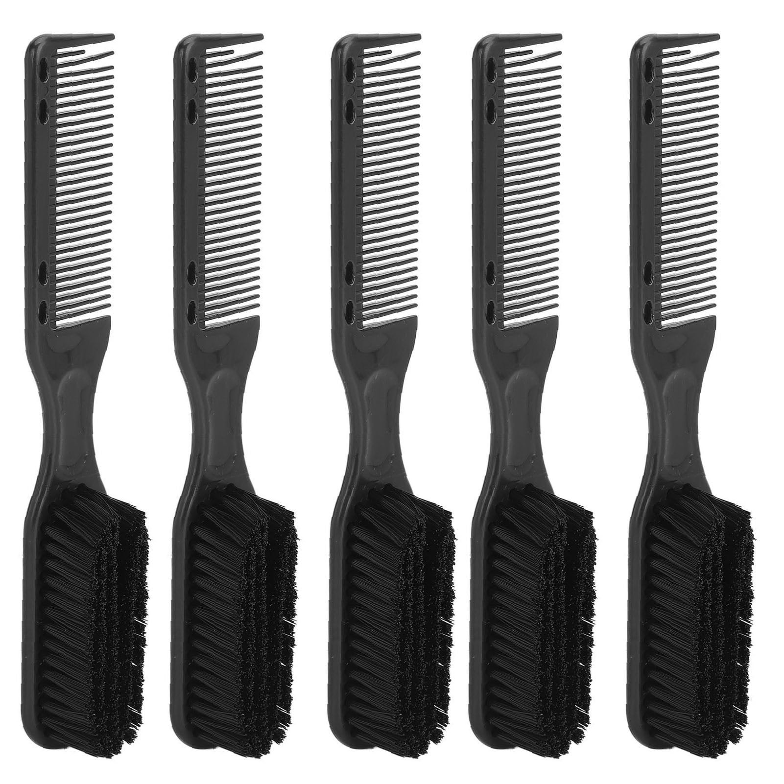 5 Pcs Dual Head Men Oil Hair Brush Ergonomic Handle Hair Beard Styling