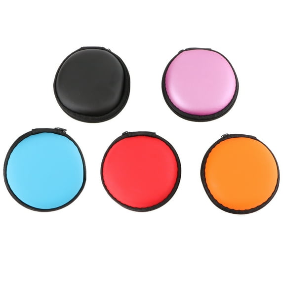 5 Pcs Earphone Carrying Bag Headphones Mini In-Ear Earbud Case