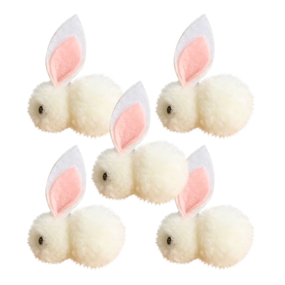 5 Pcs Easter Bunny Stuffed Animal Cute Plush Rabbit Holding Easter Eggs Furry Bunny Plush Toys Gift Happy Easter Basket Stuffers for Kids Baby Boys Girls Easter Birthdays Party Favor✿Latest upgrade
