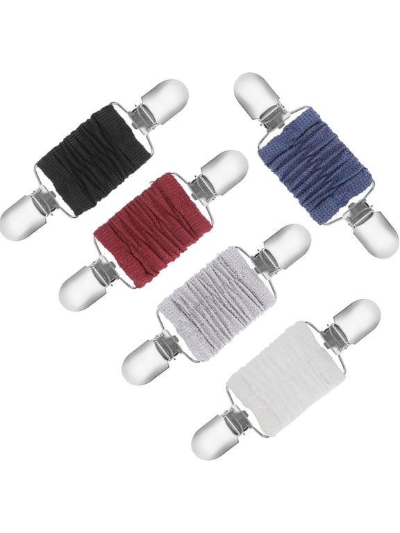 5 Pcs Elastic Dress Cinch Clips Vintage Sweater Shawl Cardigan Collar Waist Adjuster