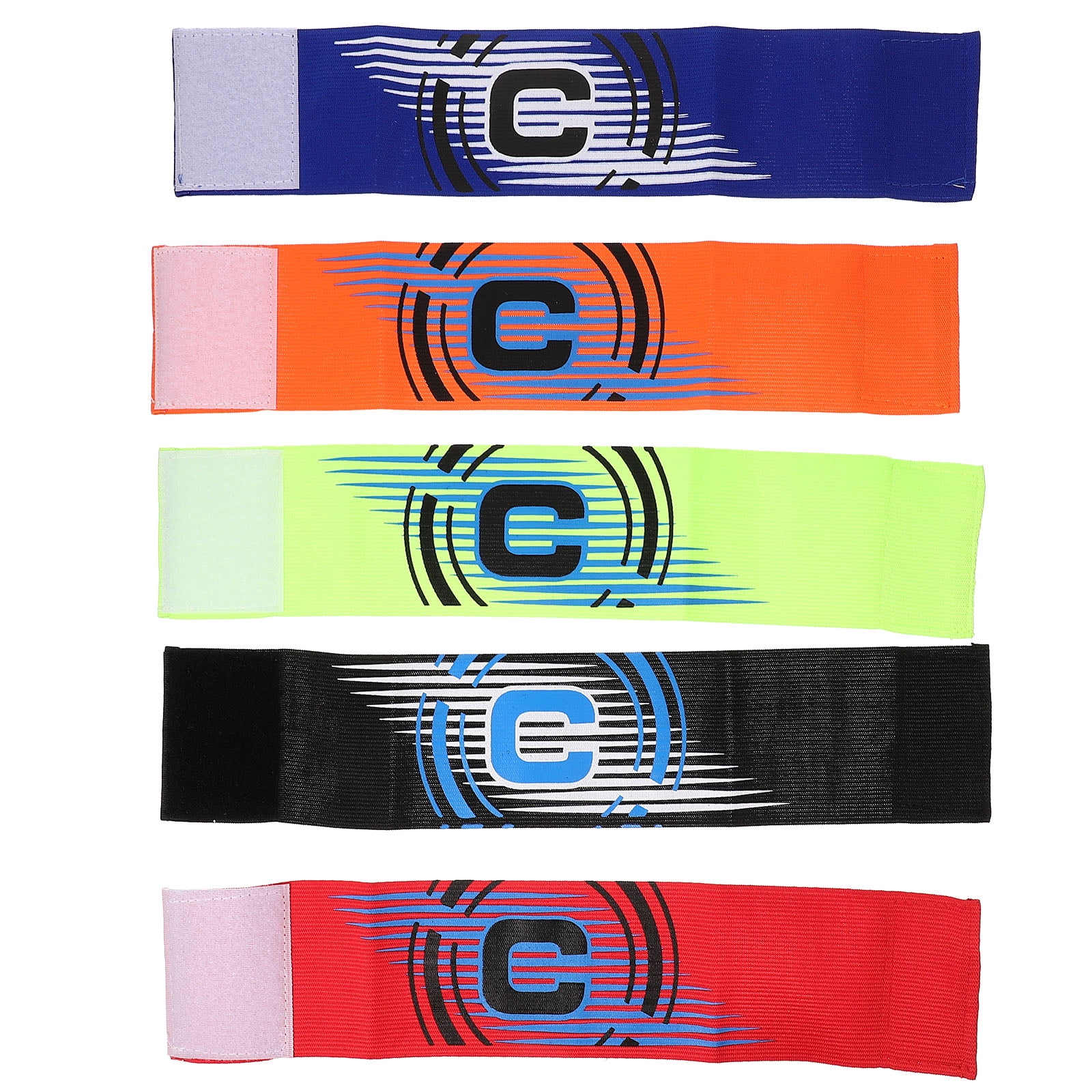 Yueyihe 5 Pcs Emblems Antiwear Captain Armbands Wrist Wraps Football