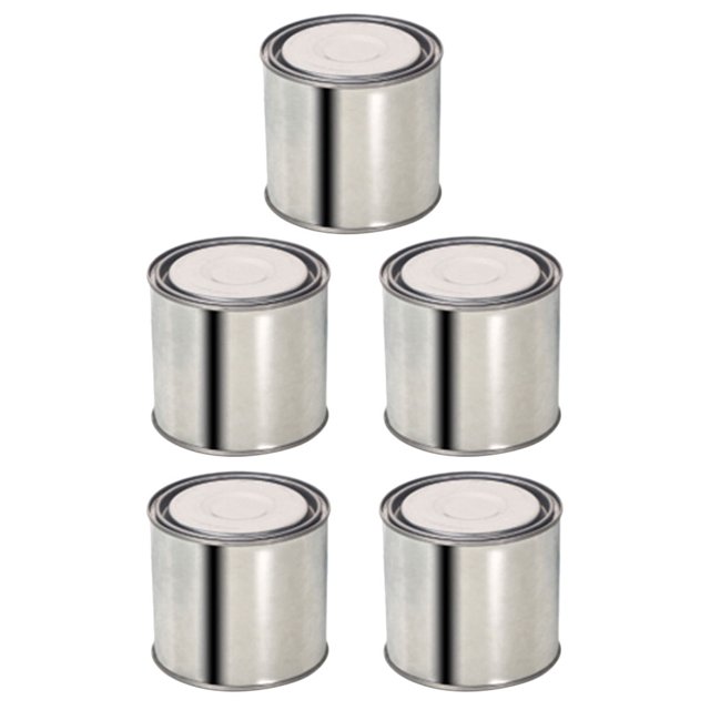 Eease 5 Metal Paint Cans for Solvents or Crafts 0.4L