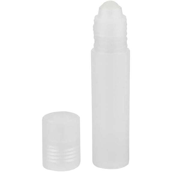 5 Pcs Empty Refillable Roll On Bottles Plastic Roller Bottle Rollerball DIY Deodorant Containers with Ball 30ml -