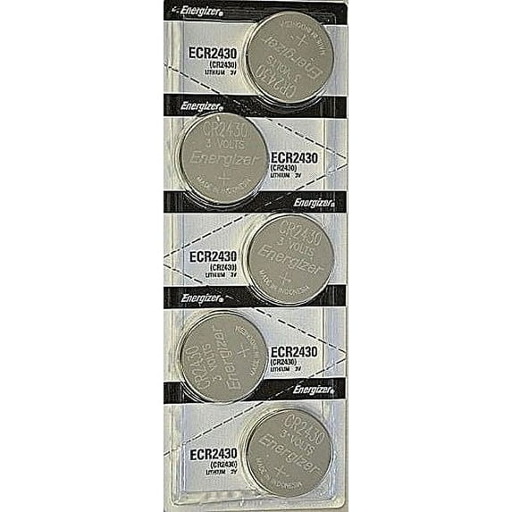 5 Pcs Energizer CR 2430 CR2430 ECR2430BP 3V Lithium Coin Cell Battery