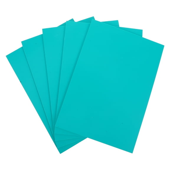 5 Pcs Engraving Rubber Sheet Soft Linoleum Carving Block Printmaking Plate Child Green