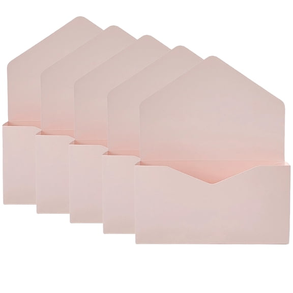 5 Pcs Envelope Gift Box,Thickened Kraft Envelope Box,Flower Boxes for Floral Arrangement,Ideal for DIY Flower Bouquet Packaging Box for Wedding Birthday Mother's Day Christmas Gifts-Pink