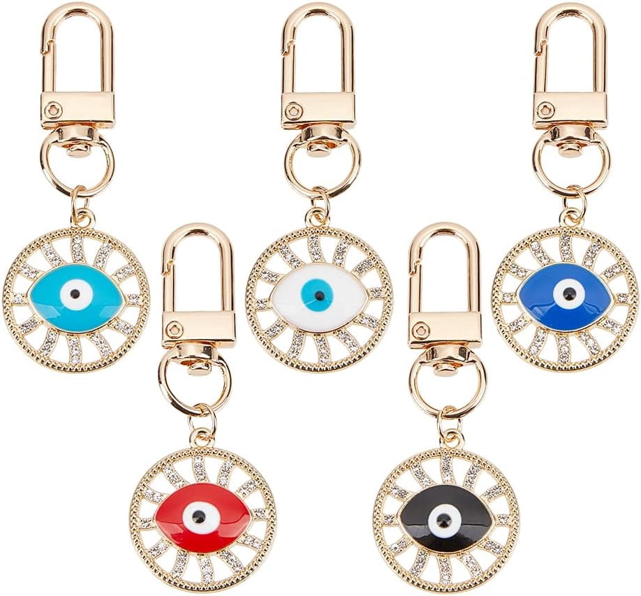 Evil Eye & Tree Of Life Keychain – Good Luck Handbag Charm & Car Mirror Ornament 1 thumbnail image