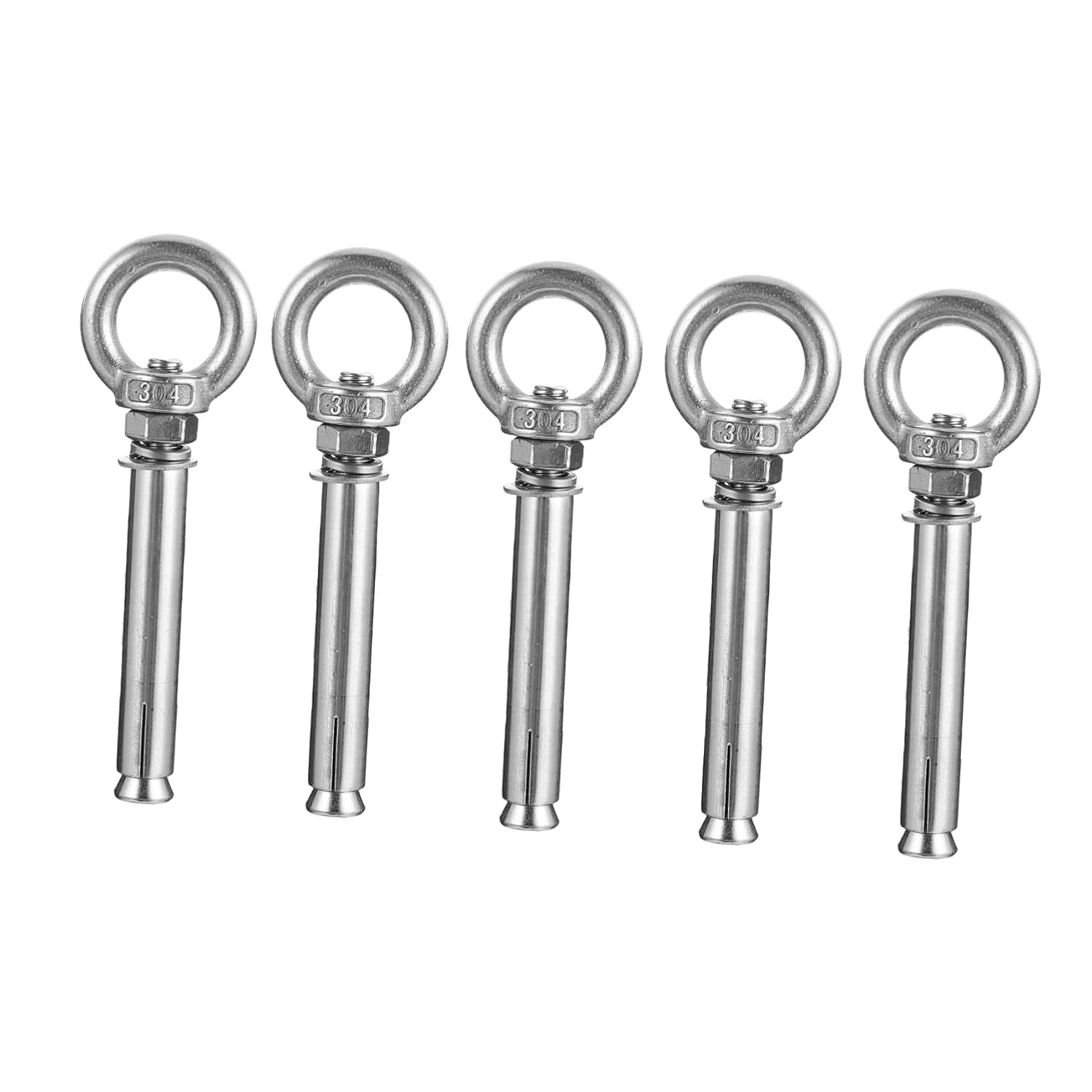 5 Pcs Eye Screw Bolts Brick Anchors Stainless Steel Eye Nut Durable Eye
