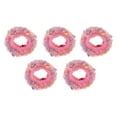 thumbnail image 1 of 5 Pcs Fashion Elegant Plush Hair Ropes Hair Scrunchies for Women for Girls Pink, 1 of 2