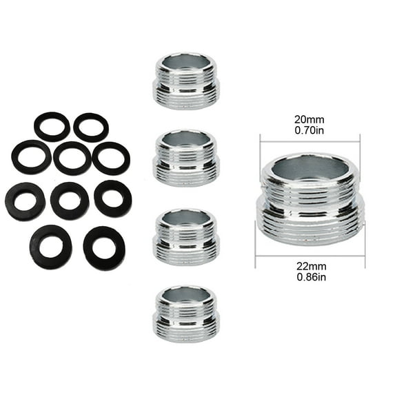5 Pcs Faucet Adapter Kit Water Purifier Aerator Connector Brass Aerator Adapter