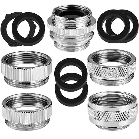 5 Pcs Faucet Adapter Kit Water Purifier Aerator Connector Brass Aerator Adapter
