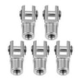 5 Pcs Female Thread Metal Y Joint Pneumatic Air Cylinder Piston Rod
