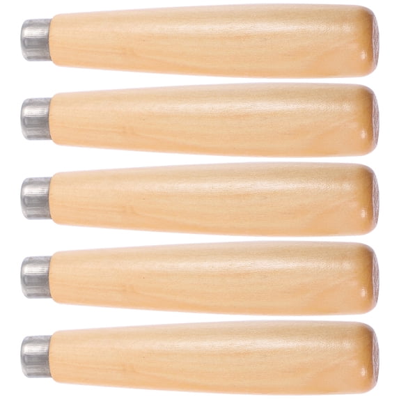 5 Pcs File Handle Chainsaw Accessories Grip Wooden Cover Cutting Tool Replacement for Tools