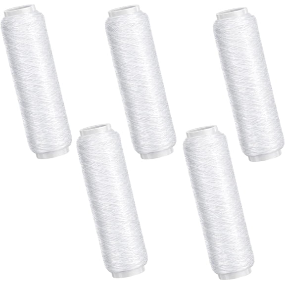5 Pcs Fishing Bait String, Nylon Invisible Fishing Thread Elastic Clear Fishing Line 0.2mm 820FT Per Spool Stretchy Fish Wire for Salmon Sturgeon Catfish Bass