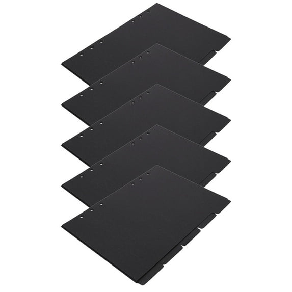 FENGGUIQU 5-Pack Notebook Tab Dividers for Organizing Documents, Notes, and School or Office Use