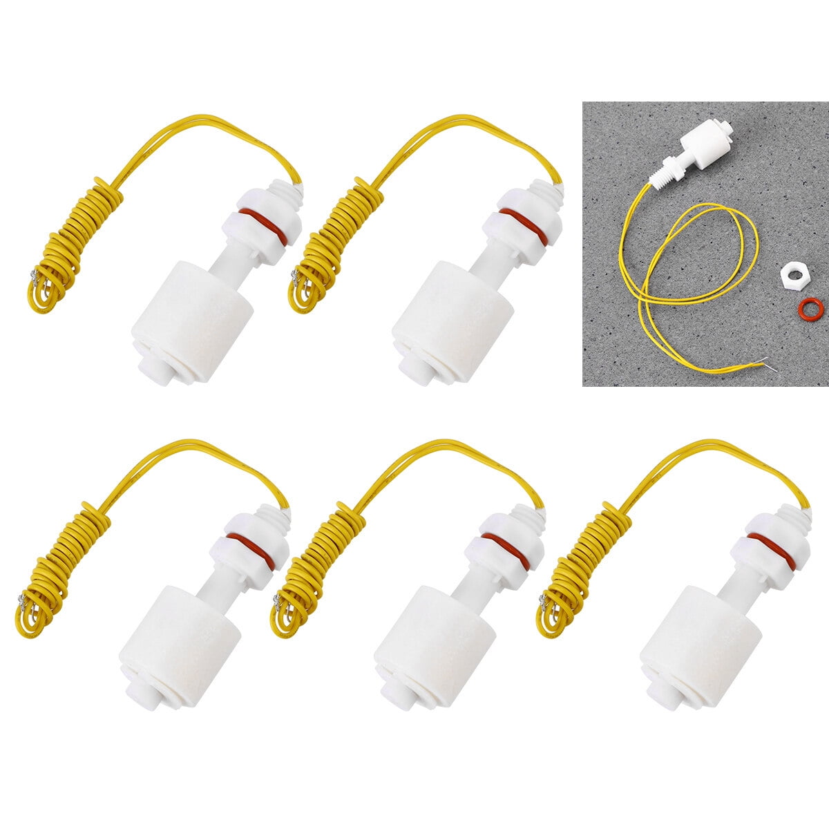 5 Pcs Float for Water Pump Liquid Water Level Sensor Float Switches for ...