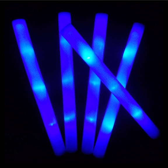 5 Pcs Foam Sticks Bulk, LED Light Up Glow in the Dark Party Supplies for Kids Adults,for Wedding Halloween Birthday Christmas Rave Party Favors