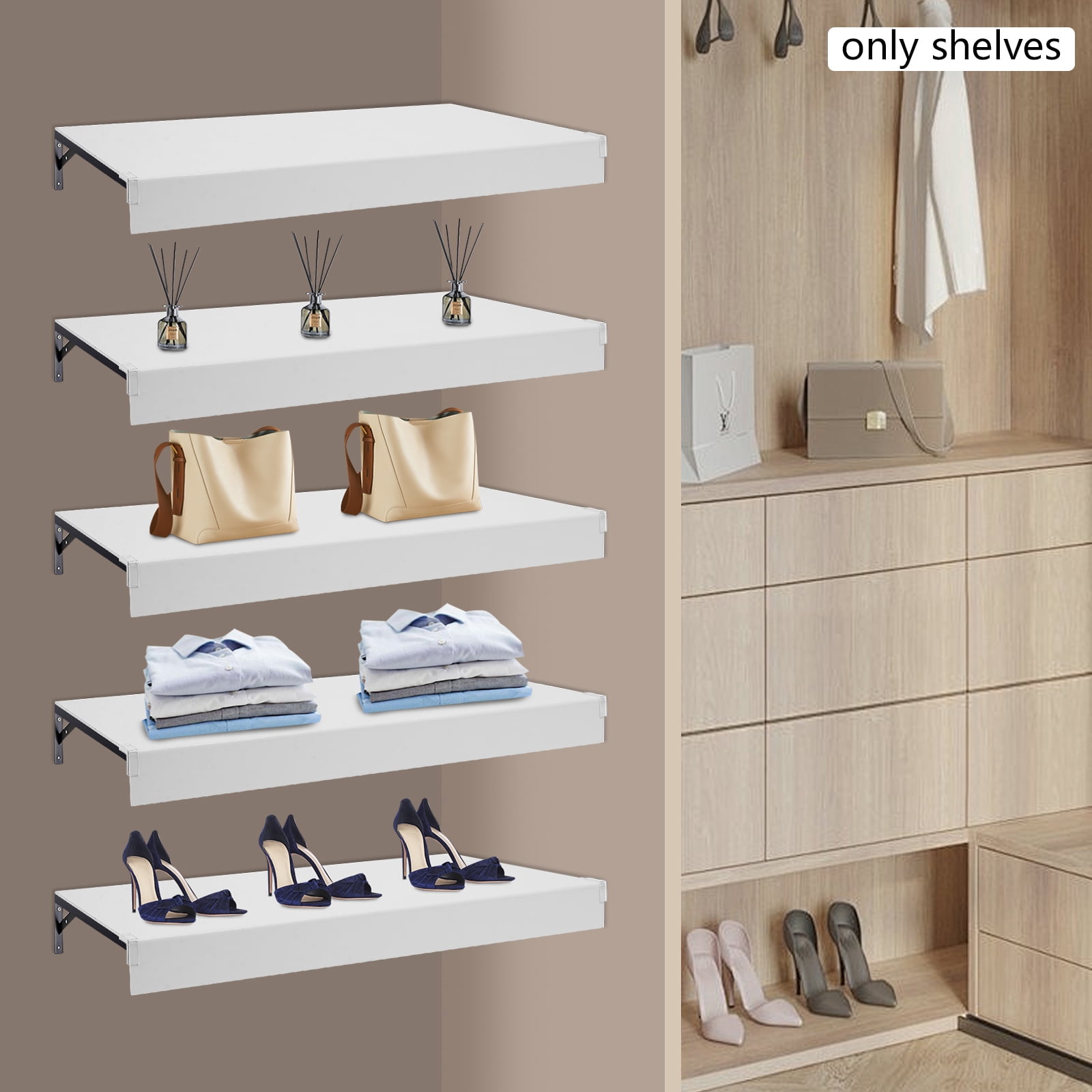 5 Pcs Foamed PVC Wire Rack Covers, Foamed PVC Rack Cover, Pantry ...
