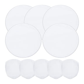 5 Pcs Foldable Flying Disc Fans 9.8 Inch Sublimation Fans Polyester Black Edge Folding Fan Set with Bag for White