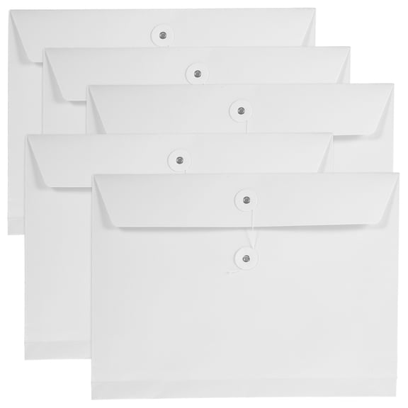 5 Pcs Folder Envelope Stationary Supplies Kraft Paper Bag Office