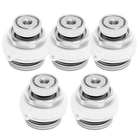 5 Pcs Fully Automatic Radiator Bleeder Nickel Plated Brass Bleed Valve Self Bleeding Radiator Valve Self Sealing for Heating Systems