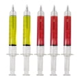 thumbnail image 1 of 5 Pcs Funny Syringe-Pens Black Ink Ballpoint Pen Retractable Nurse Pen for Party, 1 of 10