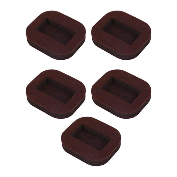 5 Pcs Furniture Stopper,Wheel Stoppers Bed Stoppers Furniture Caster Cups,Premium Solid Caster Cups Fits to All Floors & Wheels of Sofas, Beds,Chairs,Prevents Scratches (Z2-Round Brown)