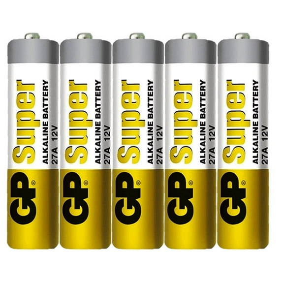 5 Pcs GP 27A GP27A 12V Alkaline Remote Battery New, Bulk