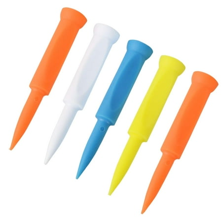 5 Pcs Golf Tees Golf Simulator Tees Ball Holder Wear Resistance Indoor Tees Golf colorful