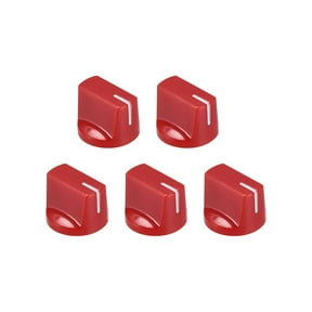 5 Pcs Guitar AMP Effect Pedal Knobs Pointer Control Knobs with Set Screw Aged Red