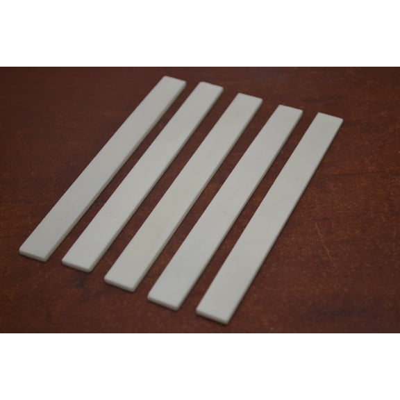 5 Pcs Guitar Buffalo Bone Saddle Blank 5" x 1/2" x 3mm