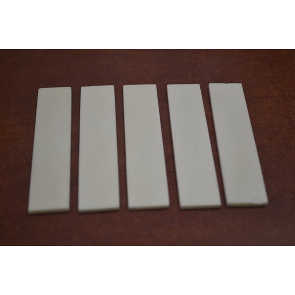 5 Pcs Guitar Buffalo Bone Saddle Blanks 89mm x 19mm x 4mm