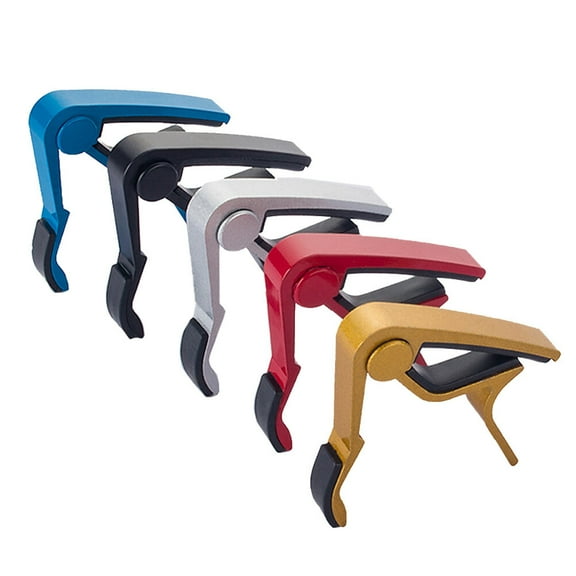 5 Pcs Guitar Capo Electric Guitar Tuner Ukulele Capo Musician Gifts Wooden Wall Panels Guitar Tuner Tuner for Ukulele