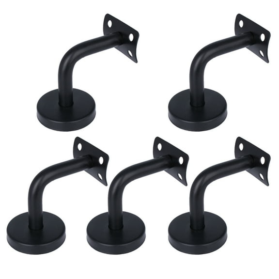 OUNONA Stair Handrail Brackets Wall Mounted Support 5Pcs for Lavatory