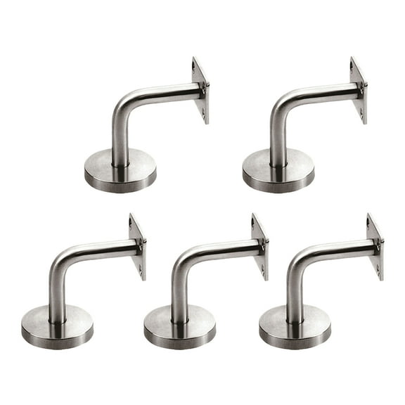 UKCOCO 5Pcs Wall Mounted Support Brackets Stainless Steel Slip Prevention Office Building