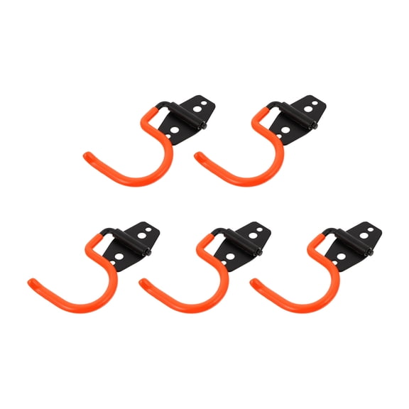 WRISTBIQUE Garage Storage System Heavy Duty Metal Hook Shaped 5Pcs