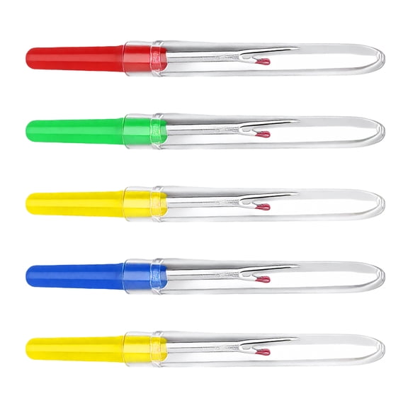 5 Pcs Heavy Duty Seam Rippers with Ergonomic Handle for Crafting & Needlework Supplies
