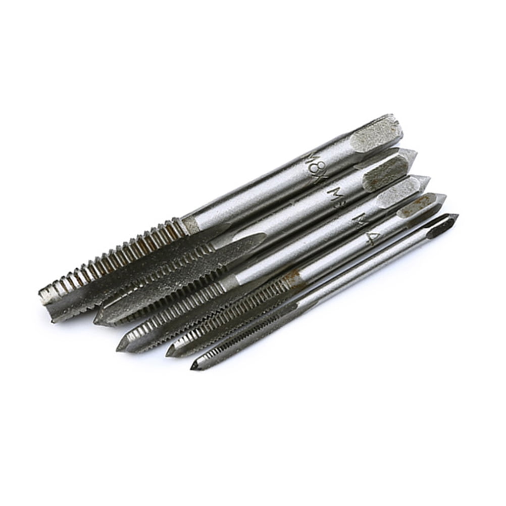 5 Pcs High Carbon Steel Machine Screw Plug Tap High Steel Taper Plug