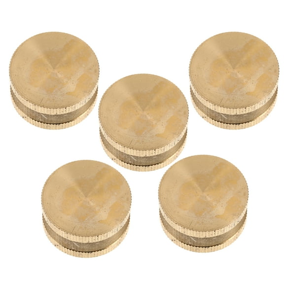 5 Pcs Hose Female End Cap Water Parts Coupler Quick Connector Thread Spigot for Garden Caps Faucet Cover Brass