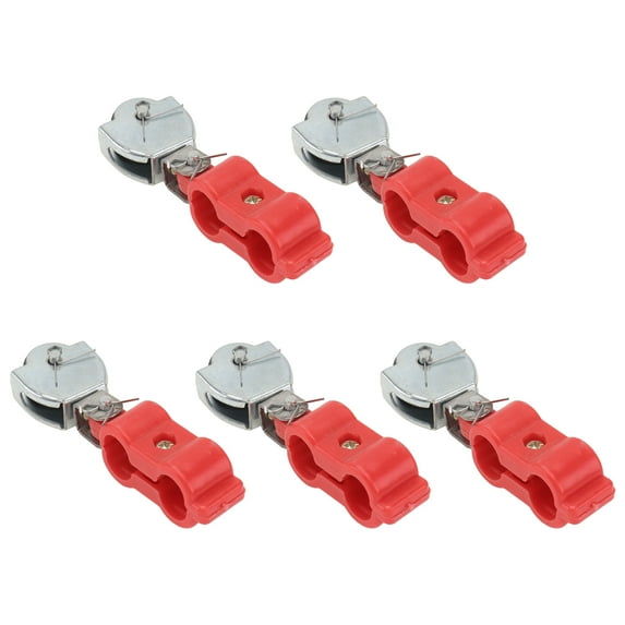 5 Pcs Industry Lifting Pulley Hoisting Heavy Duty Stainless Steel Wire Rope Pullies Tool Chain Accessories Cable Plastic