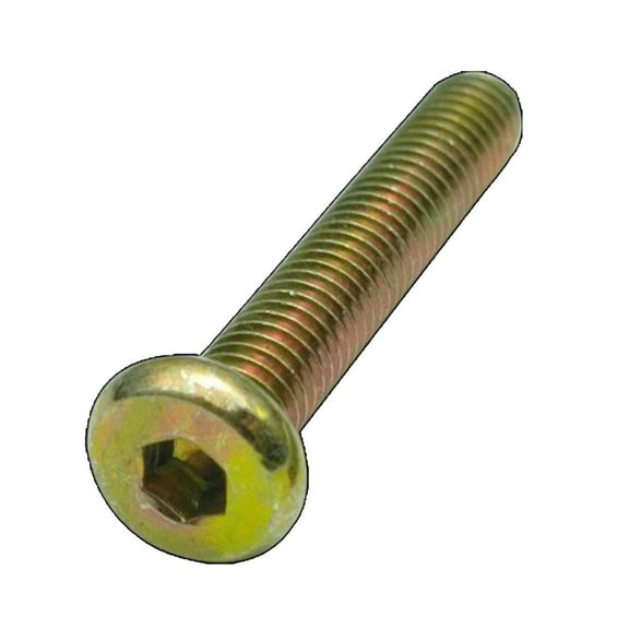 5 Pcs Internal Hexagonal Plated Zinc Furniture Screws M8X65mm.