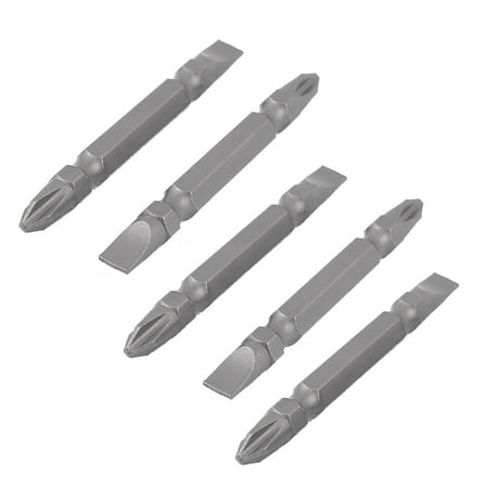 5 Pcs JANPAN S2 Magnetic -Slotted Electric Screwdriver Bits Hex Head