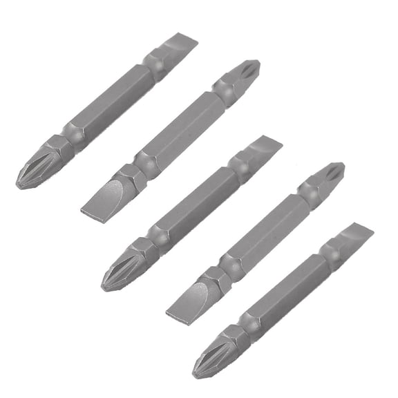5 Pcs JANPAN S2 Magnetic -Slotted Electric Screwdriver Bits Hex Head