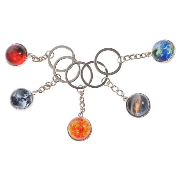 Adorable BallShaped keychain with Sturdy Glass Material for DIY Use and Gifts Assorted Color