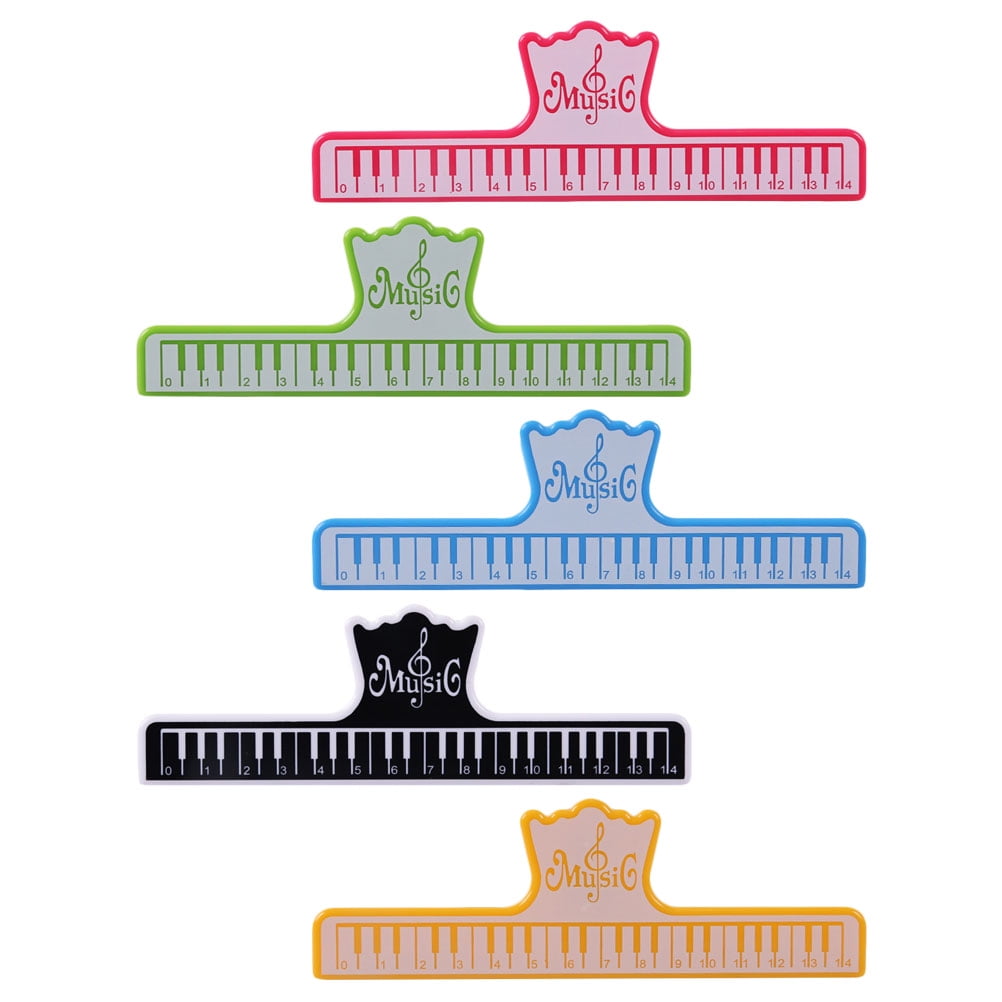 5 Pcs Keyboards Music Book Page Holder Musical Paper Clips Holders