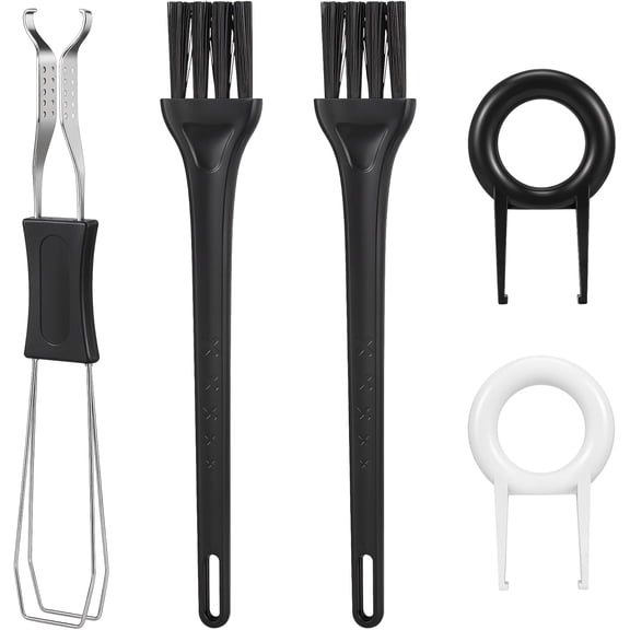 5 Pcs Keycap Puller and Switch Set with Cleaning Brush, Key Cap Pullers Keyboard Brush Keycaps Tweezers Remover Tool Kit for Mechanical Keyboards Removing Fixing